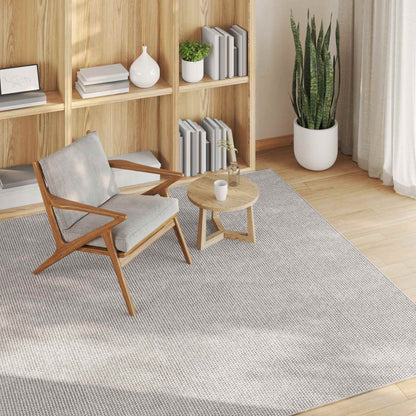 Area Rugs Square LUGO Cream 120 x 120 cm Polyester
