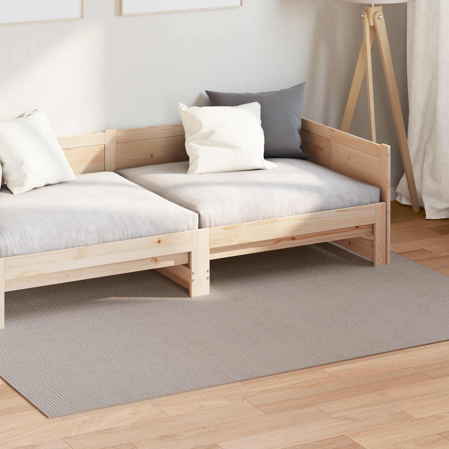 Area Rugs Rectangular LUGO Taupe 120 x 170 cm Polyester