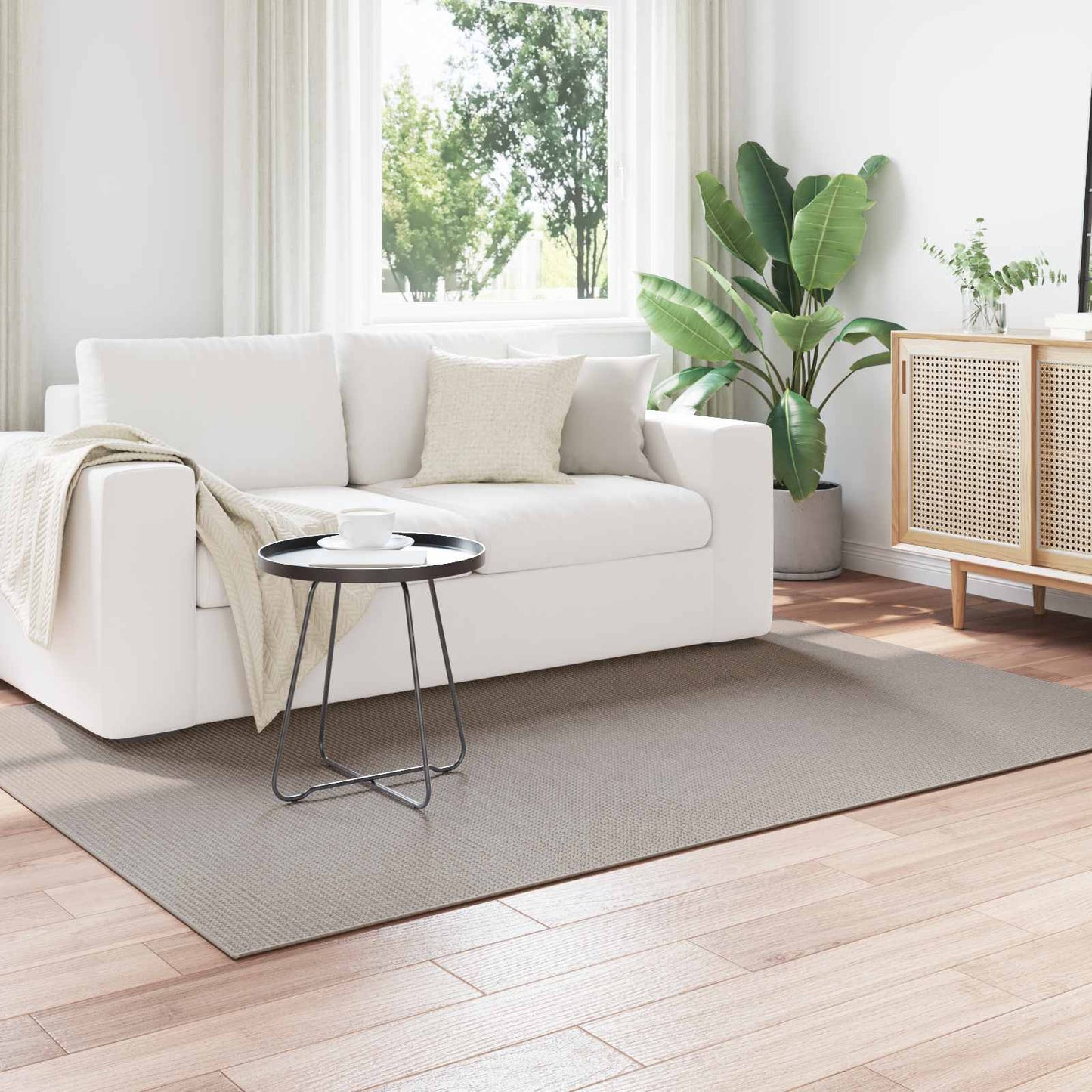 Area Rugs Rectangular LUGO Taupe 160 x 230 cm Polyester