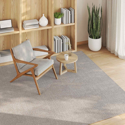 Area Rugs Square LUGO Taupe 200 x 200 cm Polyester