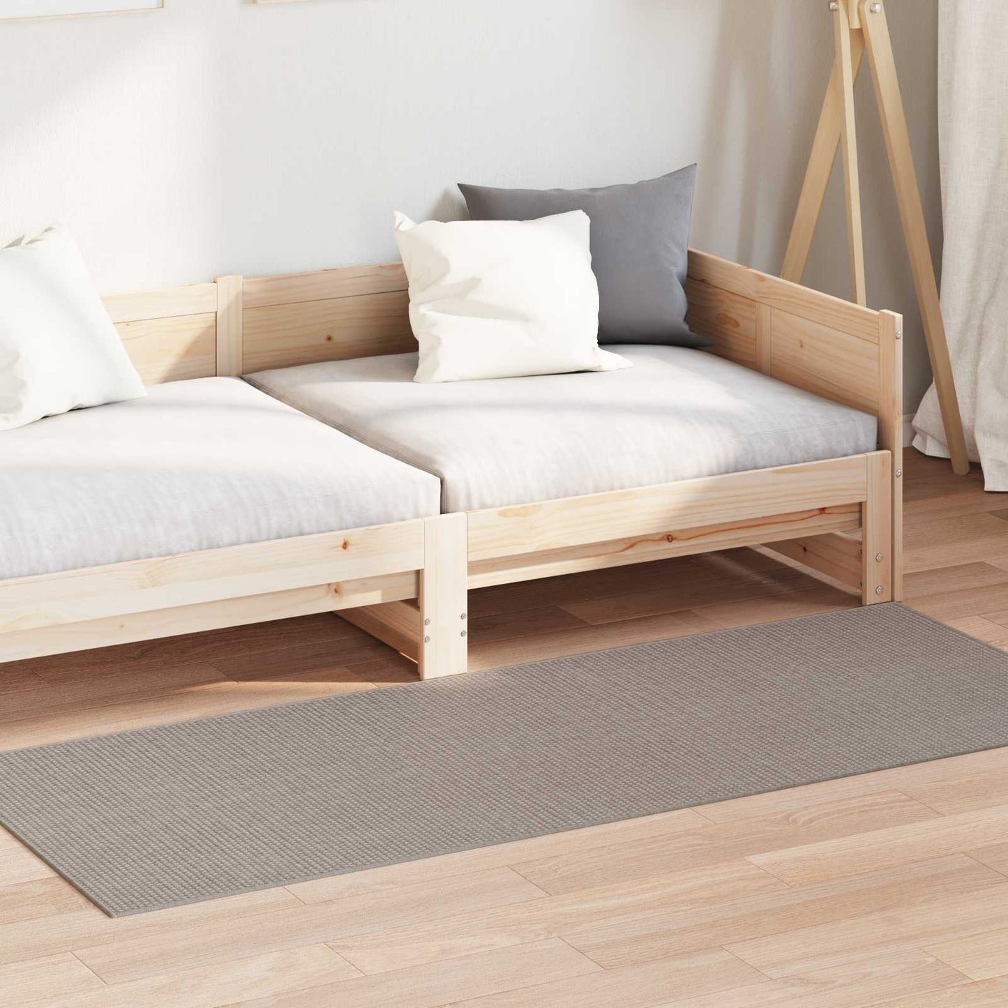 Area Rugs Rectangular LUGO Cream and Taupe 150 x 80 cm