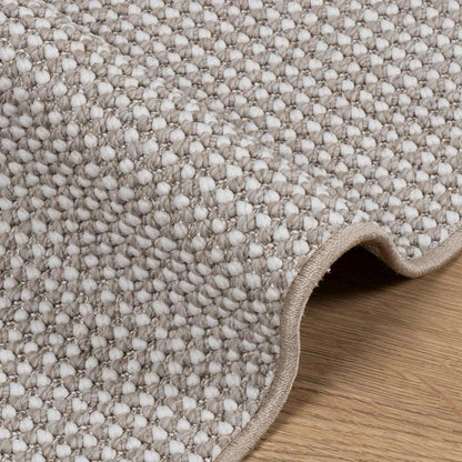 Area Rugs Rectangular LUGO Cream and Taupe 200 x 80 cm