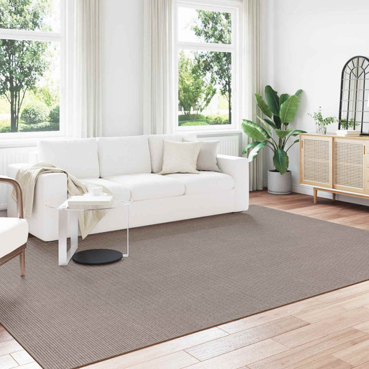 Indoor Rug LUGO Cream and Taupe 280 x 200 cm Polyester