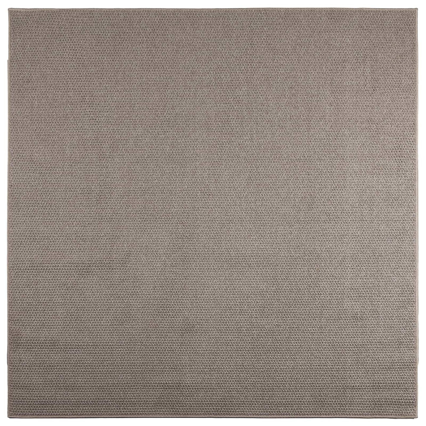 Area Rugs Square LUGO Cream and Taupe 240 x 240 cm Polyester
