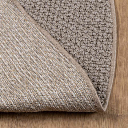 Area Rugs Round LUGO Cream and Taupe Ø 200 CM Polyester