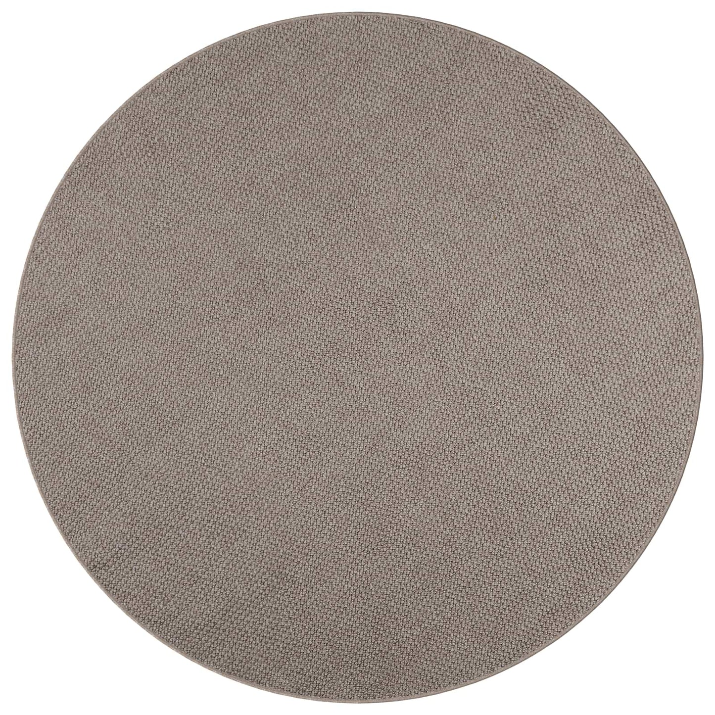 Area Rugs Round LUGO Cream and Taupe Ø 200 CM Polyester