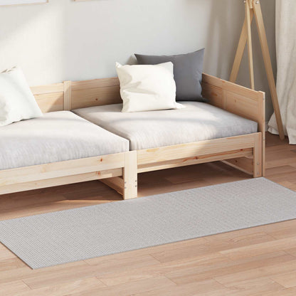 Area Rugs Rectangular LUGO Cream and Grey 80 x 200 cm Polyester