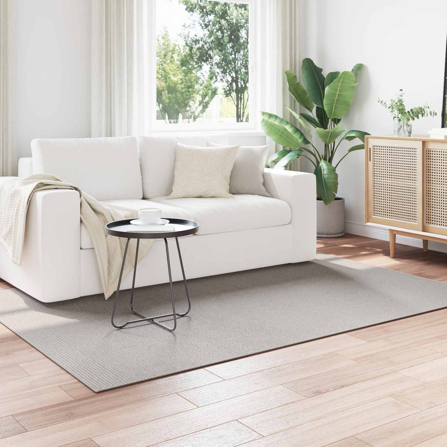 Area Rugs Rectangular LUGO Cream and Grey 230 x 160 cm