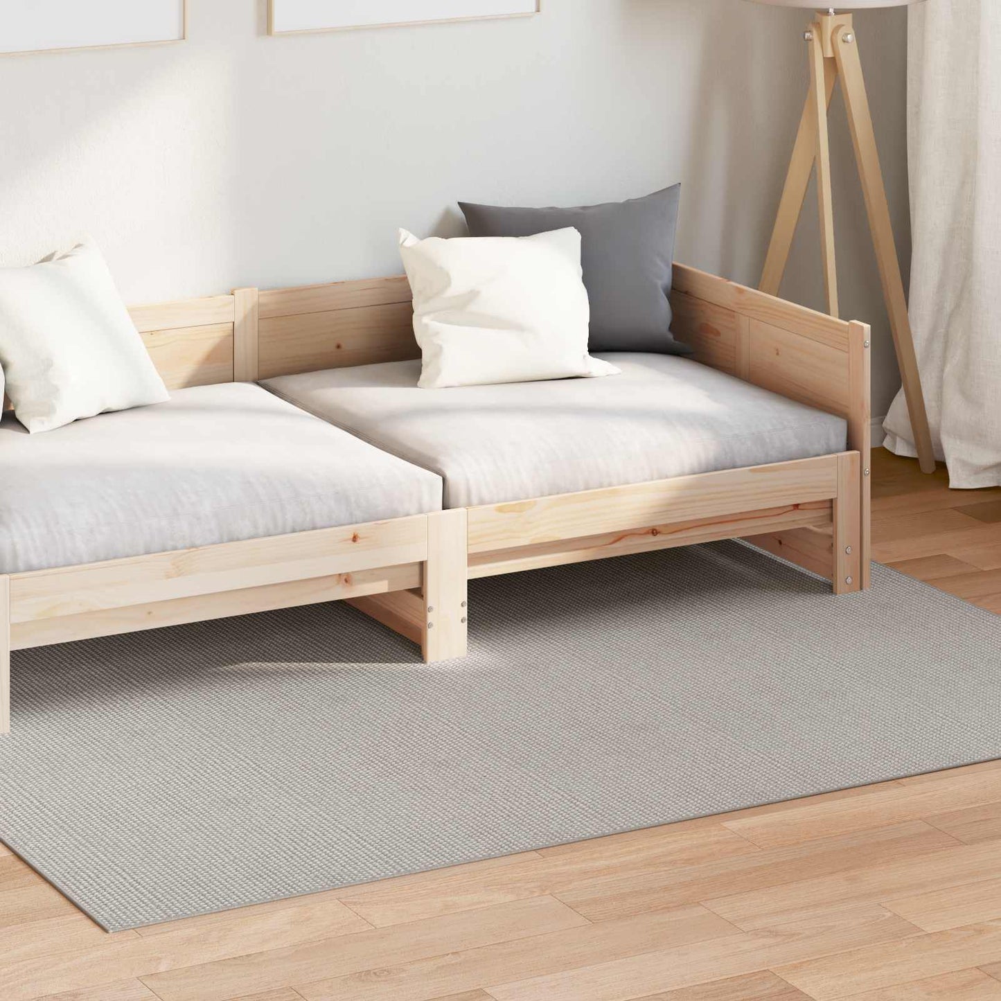 Area Rugs Rectangular LUGO Cream and Grey 230 x 160 cm