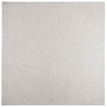 Area Rugs Square LUGO Cream and Grey 120 x 120 cm Polyester