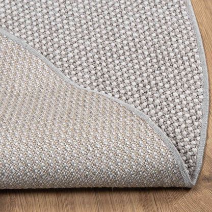 Area Rugs Round LUGO Cream and Grey Ø 120 CM Polyester