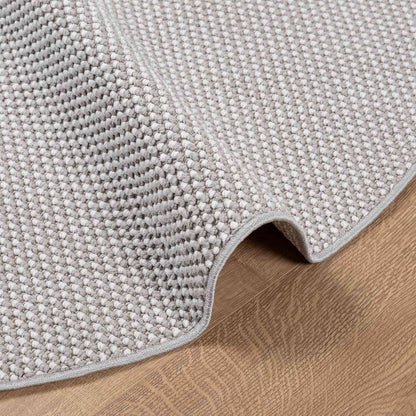 Area Rugs Round LUGO Cream and Grey Ø 120 CM Polyester