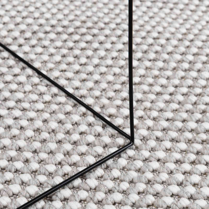 Area Rugs Round LUGO Cream and Grey Ø 120 CM Polyester