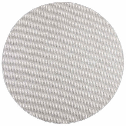 Area Rugs Round LUGO Cream and Grey Ø 120 CM Polyester
