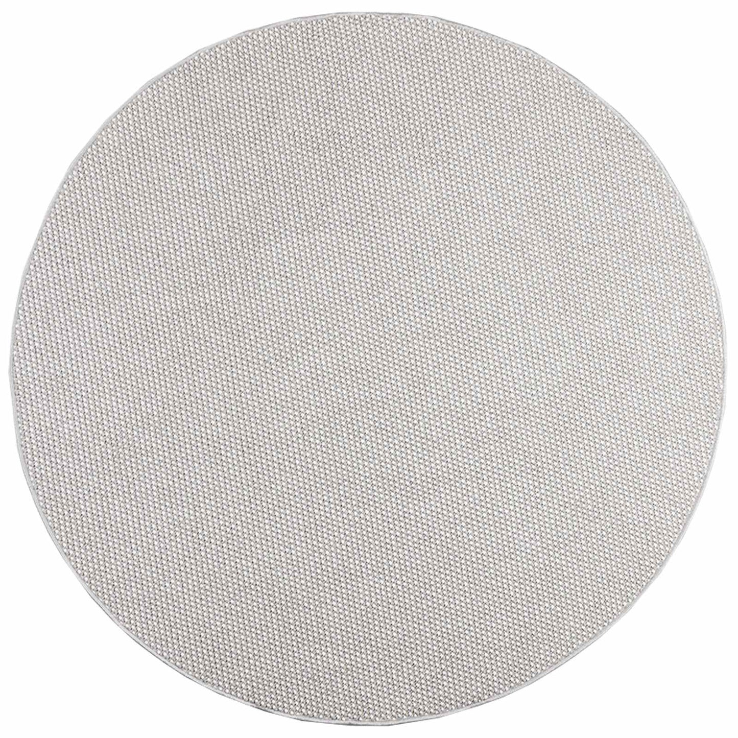 Area Rugs Round LUGO Cream and Grey Ø 160 CM Polyester