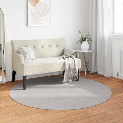 Area Rugs Round LUGO Cream and Grey Ø 200 CM Polyester