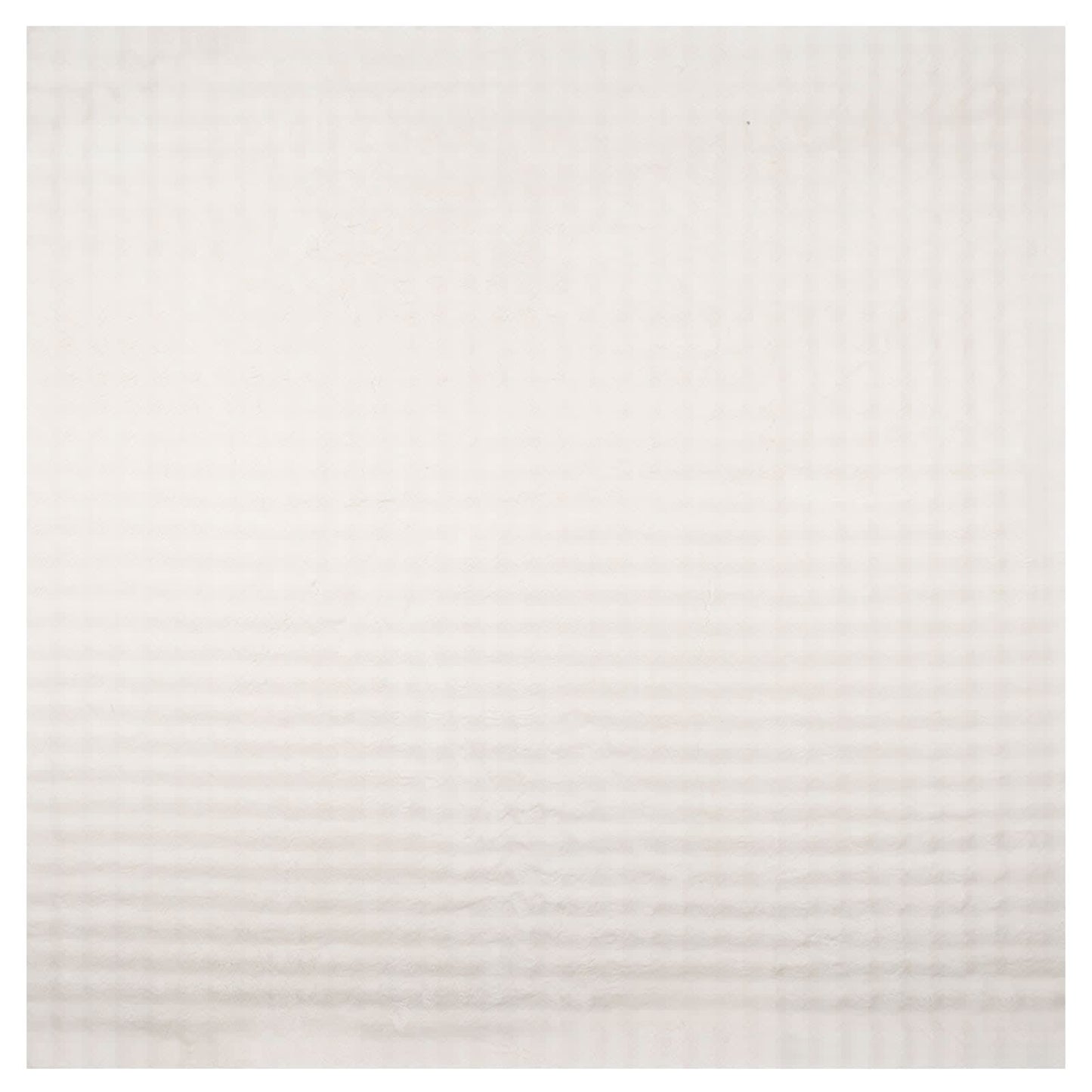 Area Rugs Square SIROLO Cream 120 x 120 cm Polyester