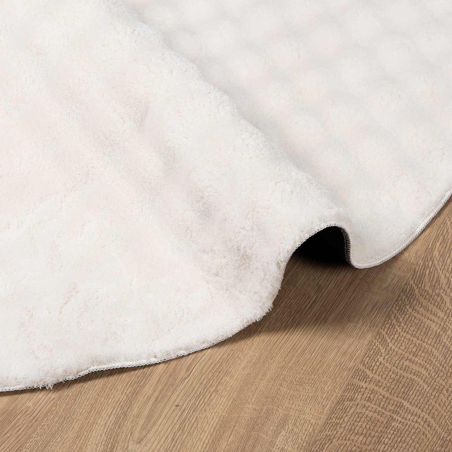 Area Rugs Round SIROLO Cream Ø 160 CM Polyester