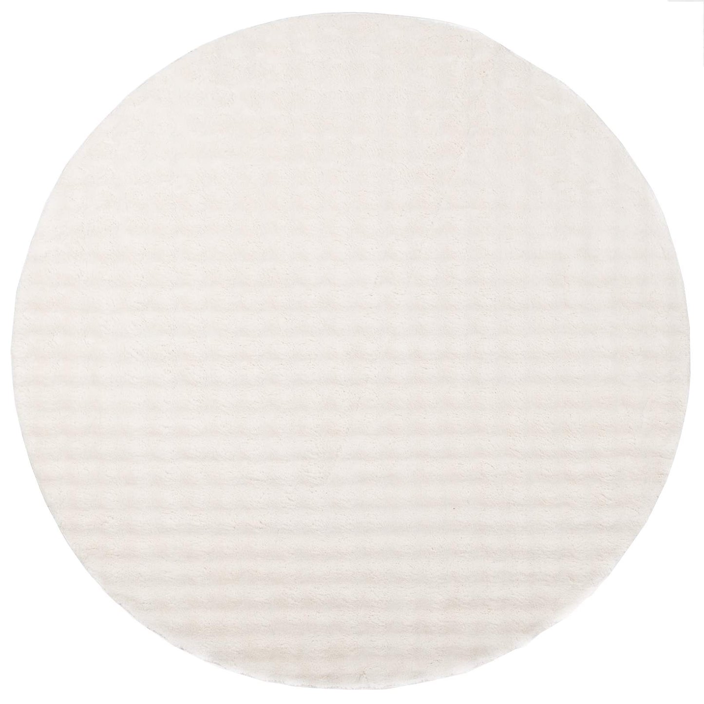 Area Rugs Round SIROLO Cream Ø 200 CM Polyester