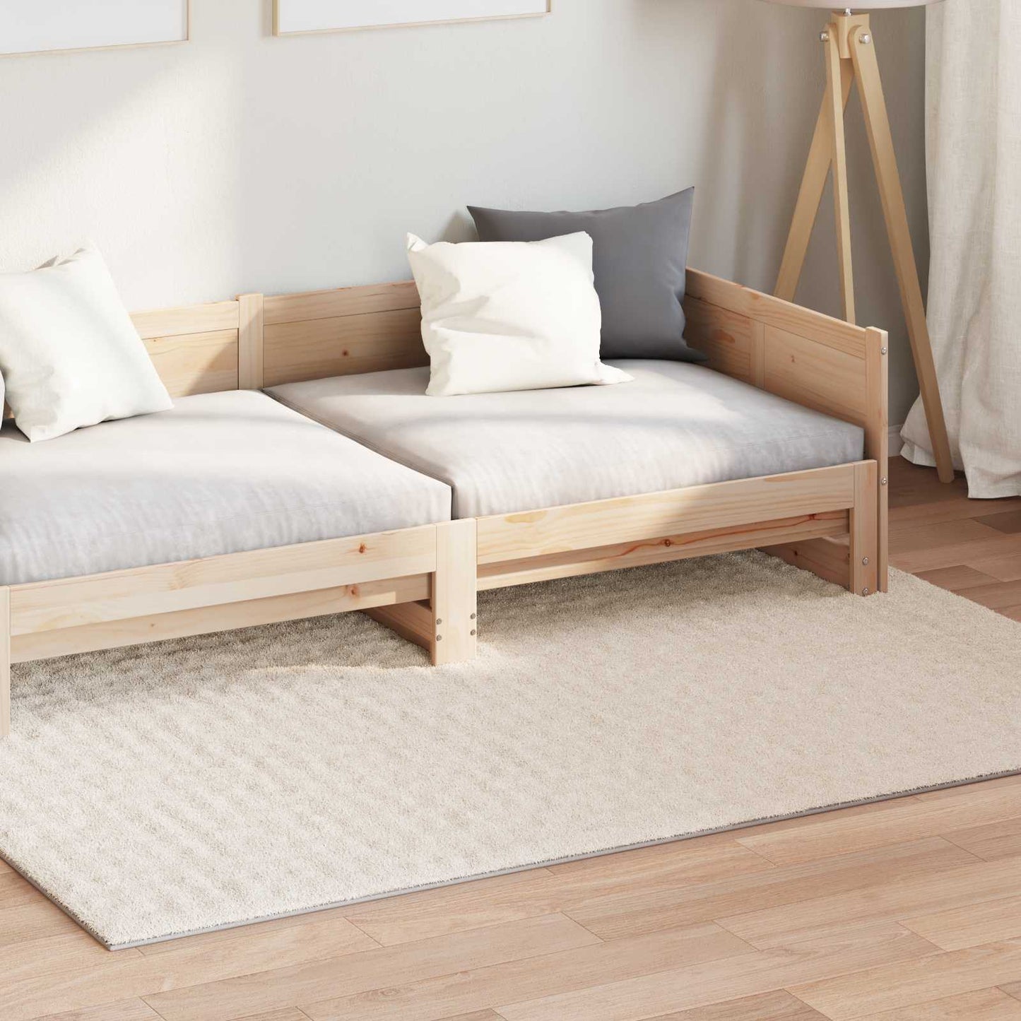 Area Rugs Rectangular SIROLO Beige 200 x 140 cm Polyester