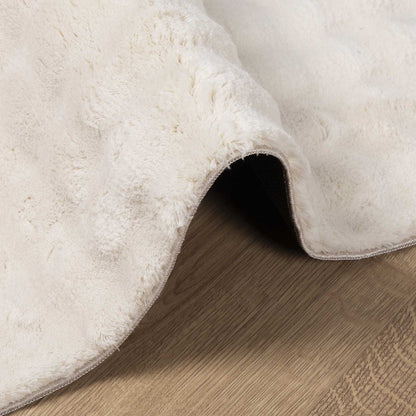 Area Rugs Square SIROLO Beige 120 x 120 cm Polyester