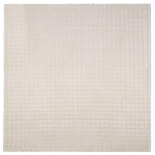 Area Rugs Square SIROLO Beige 200 x 200 cm Polyester