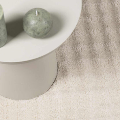 Area Rugs Square SIROLO Beige 240 x 240 cm Polyester
