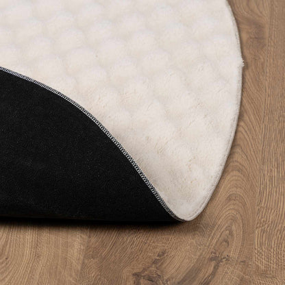 Area Rugs Round SIROLO Beige Ø 160 CM Polyester