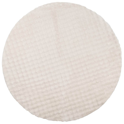 Area Rugs Round SIROLO Beige Ø 160 CM Polyester