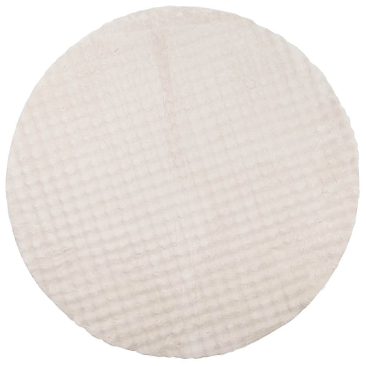 Area Rugs Round SIROLO Beige Ø 200 CM Polyester