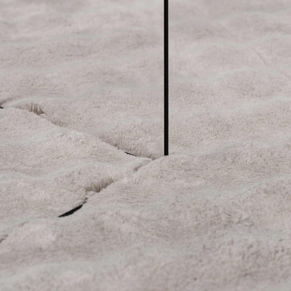 Area Rugs Square SIROLO Sand 120 x 120 cm Polyester