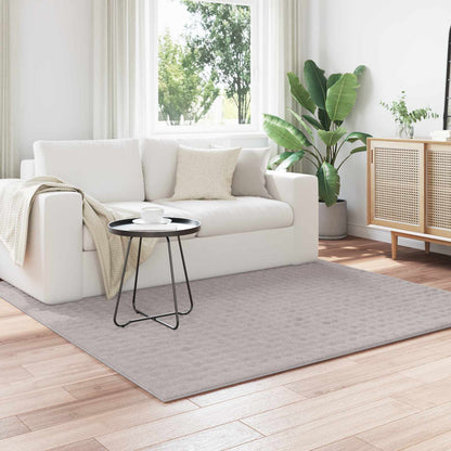 Area Rugs Square SIROLO Sand 200 x 200 cm Polyester