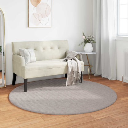 Area Rugs Round SIROLO Sand Ø 160 CM Polyester