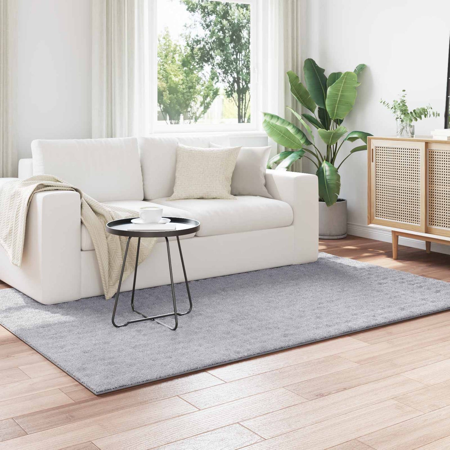 Area Rugs Rectangular SIROLO Grey 230 x 160 cm Polyester