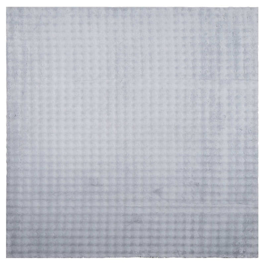 Area Rugs Square SIROLO Grey 120 x 120 cm Polyester