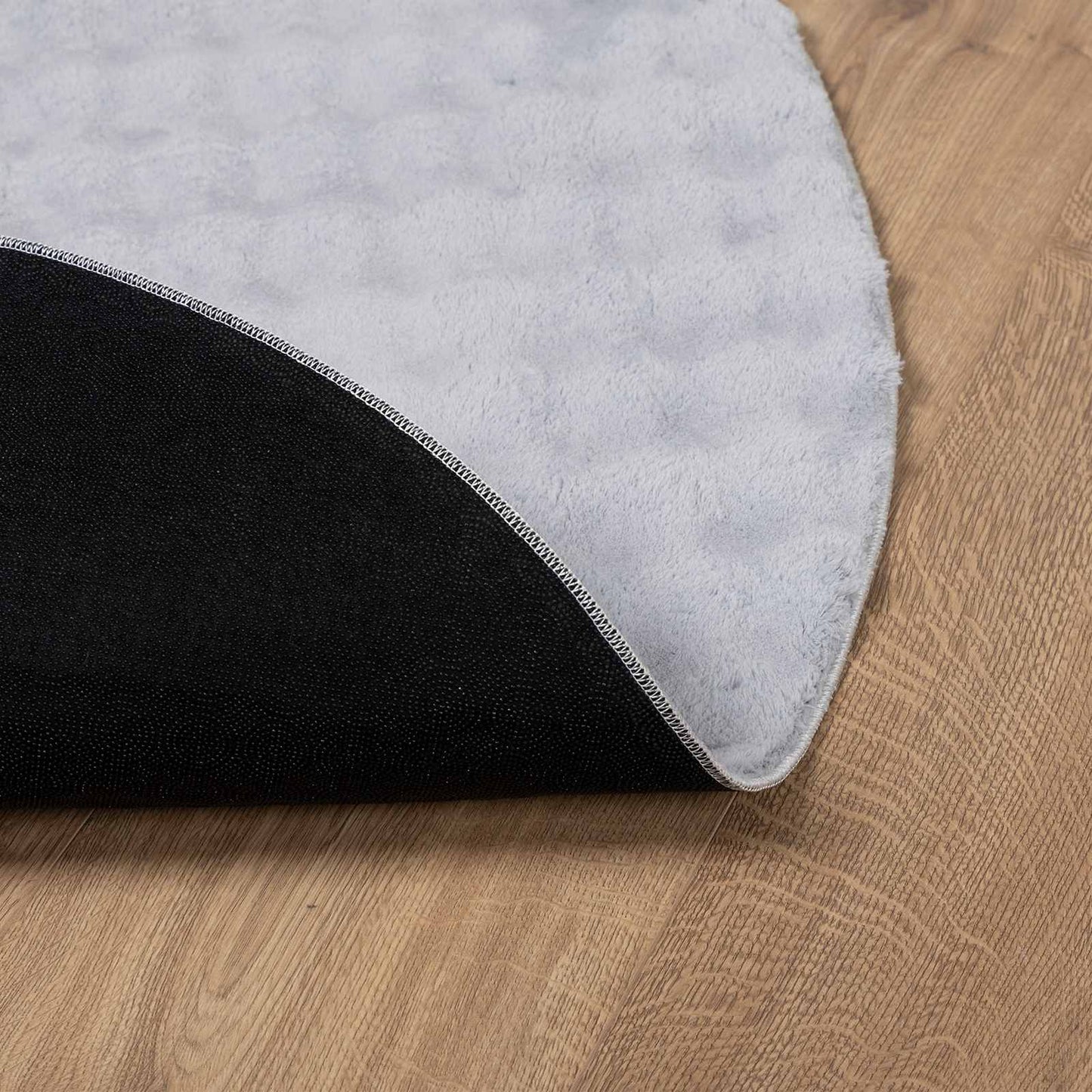 Area Rugs Round SIROLO Grey Ø 120 CM Polyester