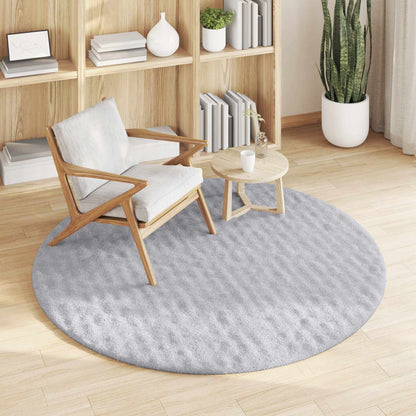 Area Rugs Round SIROLO Grey Ø 120 CM Polyester