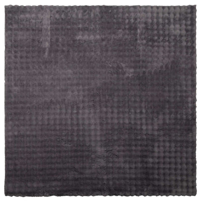 Area Rugs Square SIROLO Anthracite 200 x 200 cm Polyester