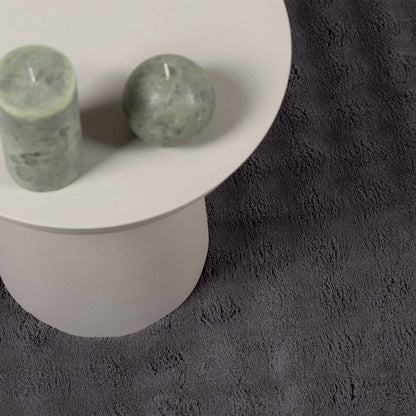 Area Rugs Round SIROLO Anthracite Ø 200 CM Polyester