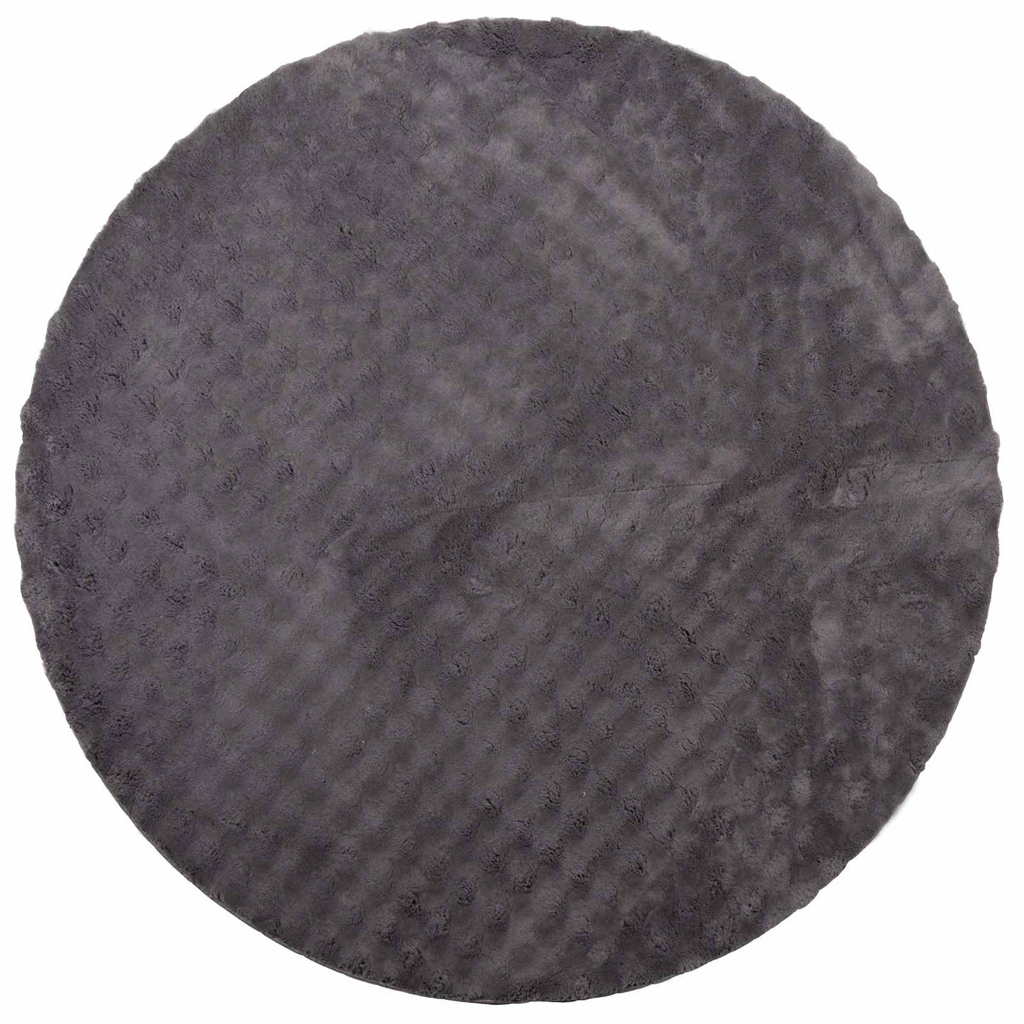 Area Rugs Round SIROLO Anthracite Ø 200 CM Polyester