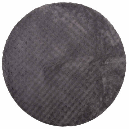 Area Rugs Round SIROLO Anthracite Ø 200 CM Polyester