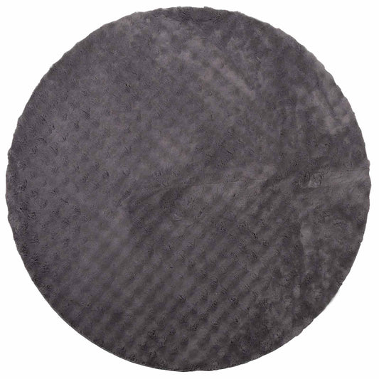 Area Rugs Round SIROLO Anthracite Ø 200 CM Polyester