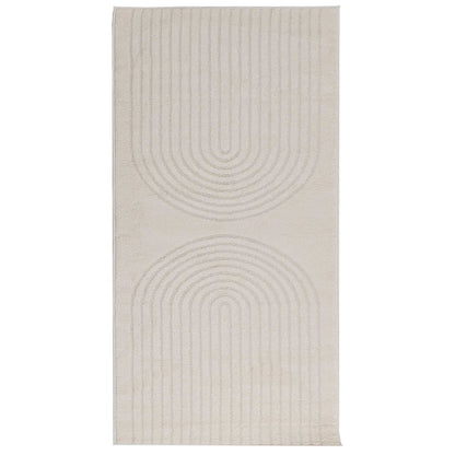 Area Rugs Rectangular GALATI Cream 200 x 80 cm Polyester