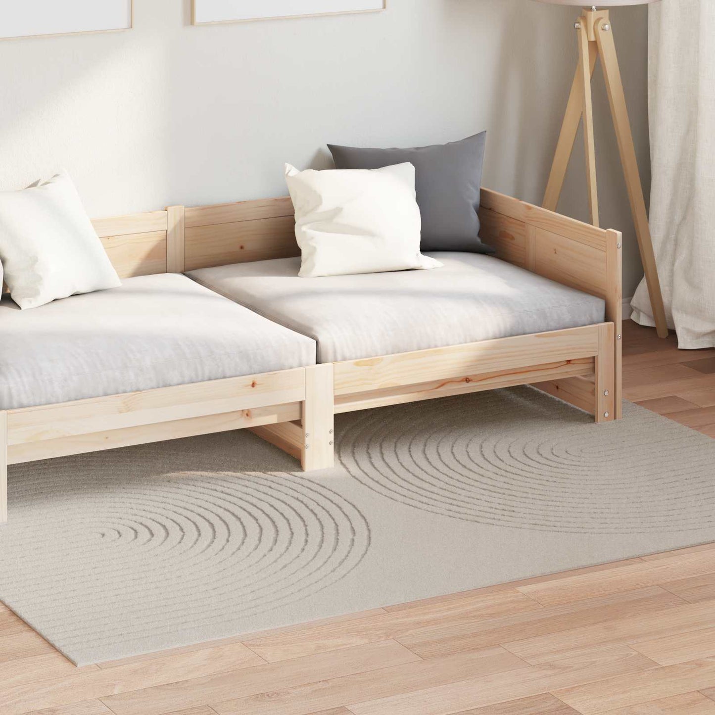 Area Rugs Rectangular GALATI Cream 170 x 120 cm Polyester