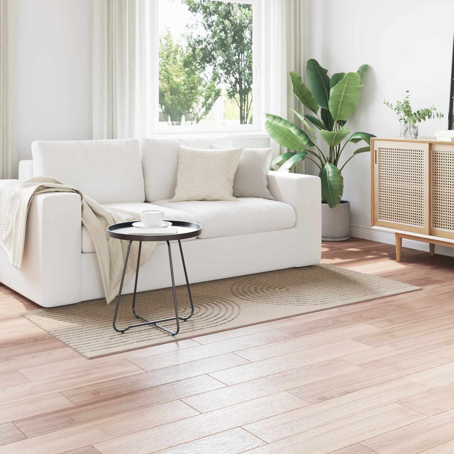 Area Rugs Rectangular GALATI Beige 150 x 80 cm Polyester