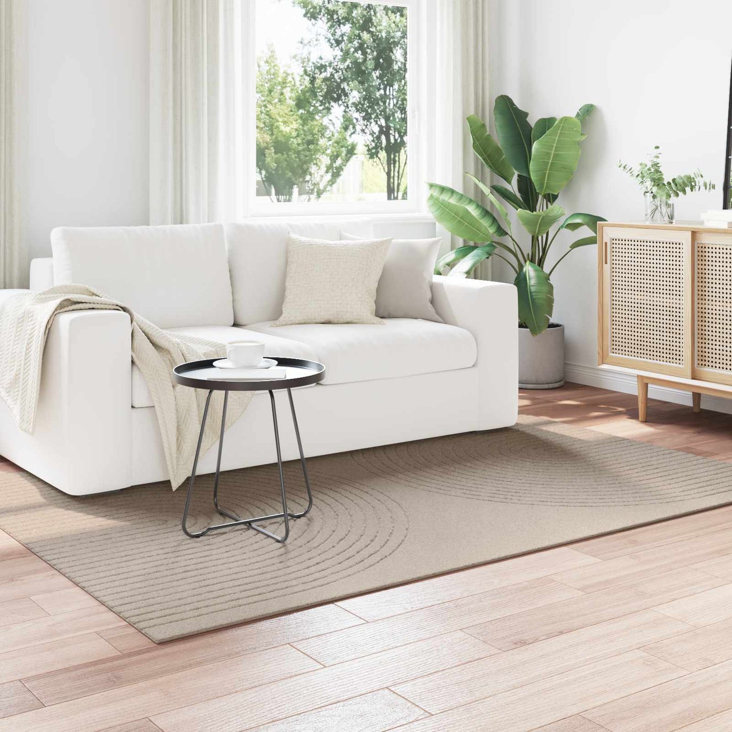 Area Rugs Rectangular GALATI Beige 230 x 160 cm Polyester