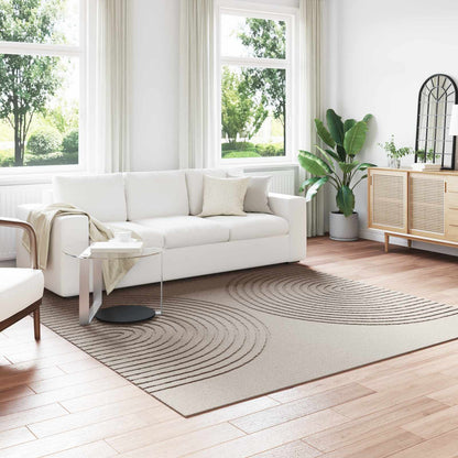Area Rugs Square GALATI Beige 240 x 240 cm Polyester