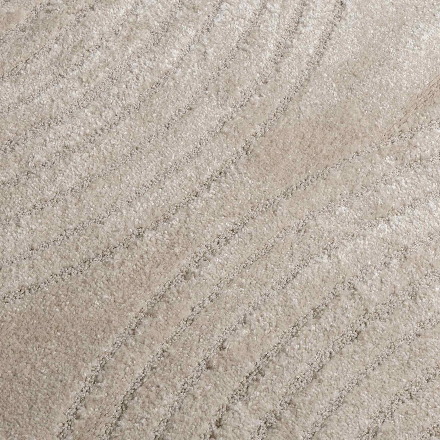 Area Rugs Round GALATI Beige Ø 120 CM Polyester