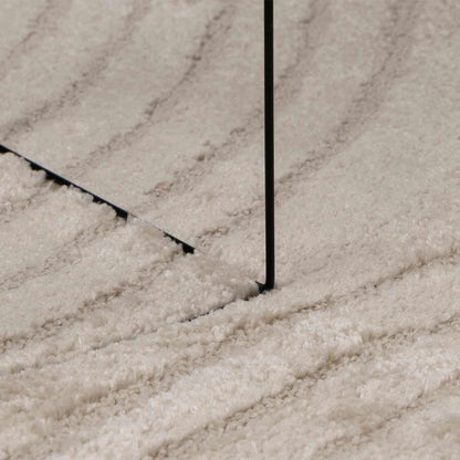 Area Rugs Round GALATI Beige Ø 200 CM Polyester
