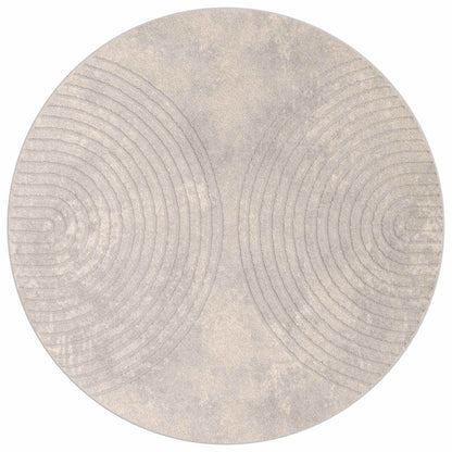 Area Rugs Round GALATI Beige Ø 200 CM Polyester